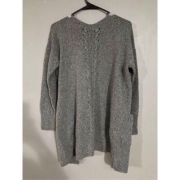 A.N.A Grey Open Front Knit Pocket Cardigan Size XSmall - Picture 2 of 4